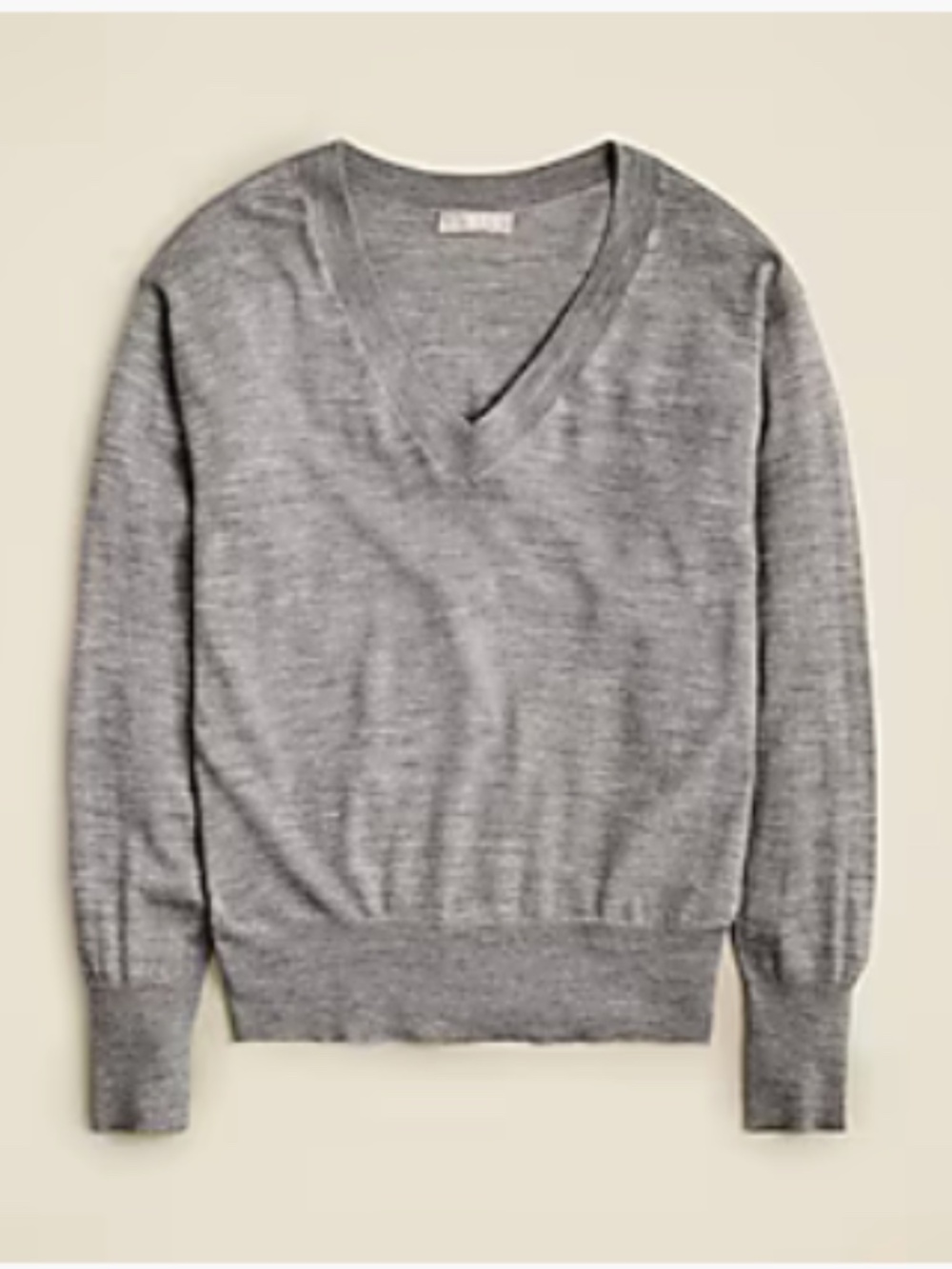 J.Crew Gray Merino Wool Sweater Sz Medium